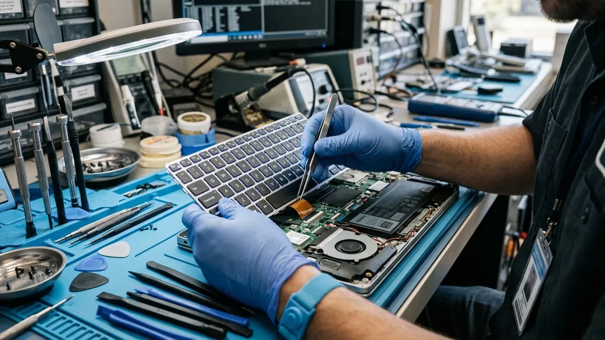 Penyebab Keyboard Laptop Mengetik Sendiri dan Biaya Servis